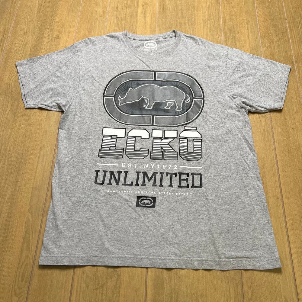 Vintage‎ Ecko Unlimited Gray Short Sleeve T Shirt Sz XL
Ecko Unlimited Y2K